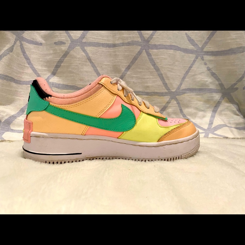 Rainbow Air Force ones! 🌈🦄💖